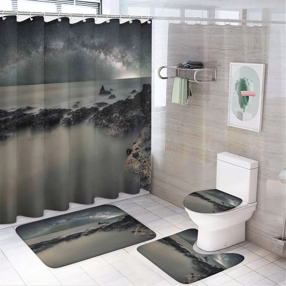 Milky Way Foggy Space — 4-Piece Bathroom Set preview