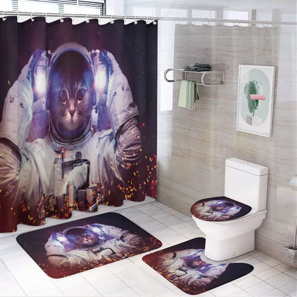 Nebula Galaxy Cosmos — 4-Piece Bathroom Set preview