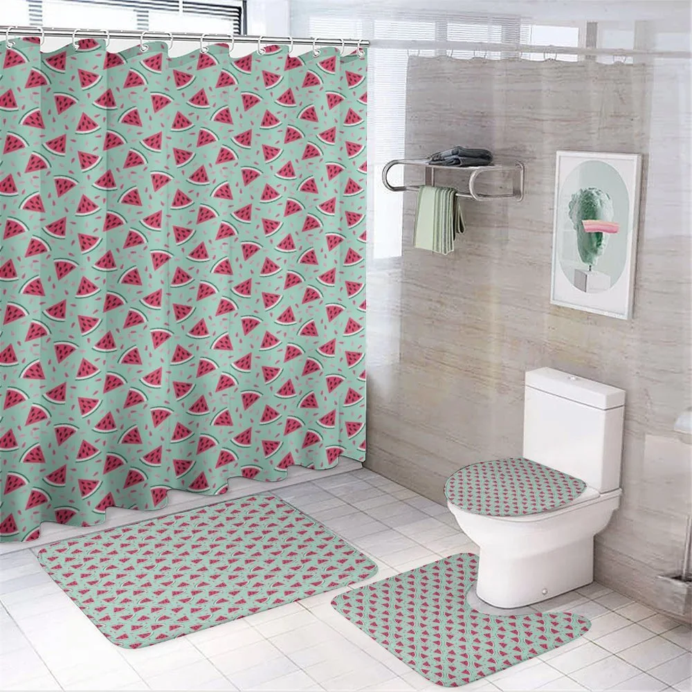 Pop Art Watermelon Slices — 4-Piece Bathroom Set preview