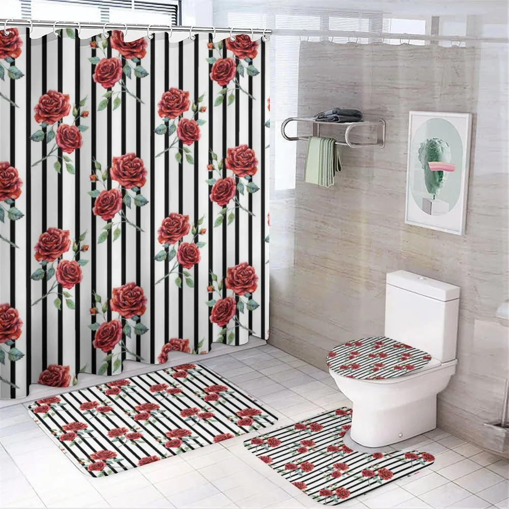 Valentines Day Rose — 4-Piece Bathroom Set preview