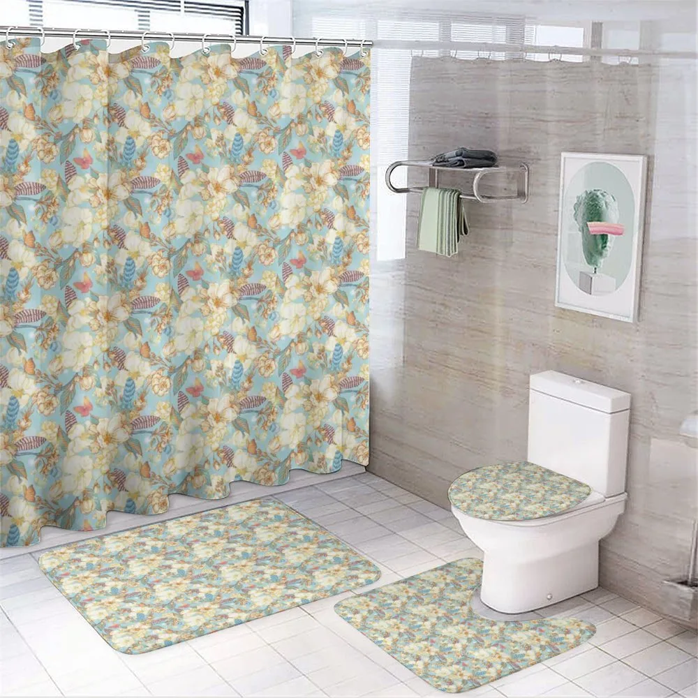 Vintage Garden Leaf — 4-Piece Bathroom Set preview