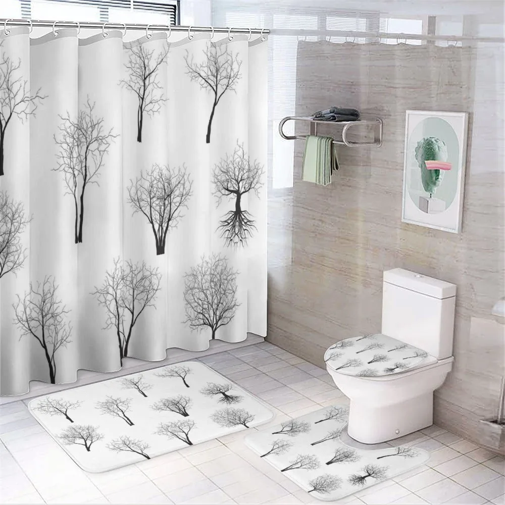 Forest Trees Branches — 4-Piece Bathroom Set preview