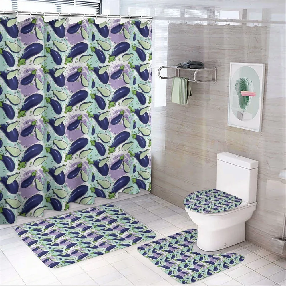 Sliced Aubergine Tasty — 4-Piece Bathroom Set preview