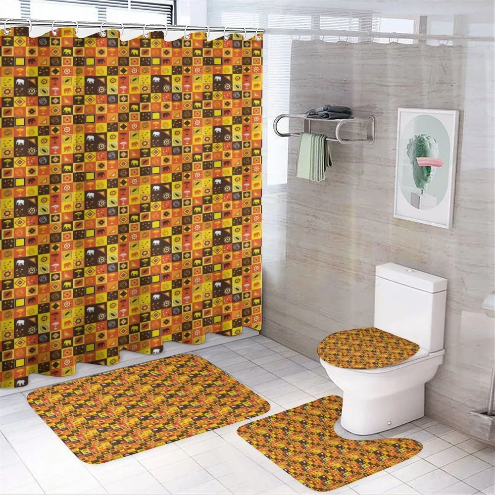 Squares Art — 4-Piece Bathroom Set preview