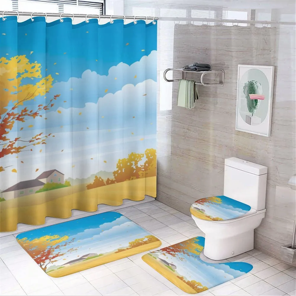 Autumn Fields Tree Farmhouse — 4-Piece Bathroom Set preview