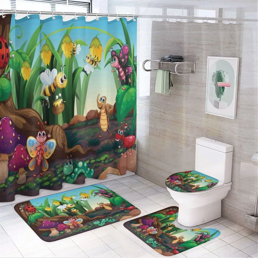 Butterfly Bee in Exotic — 4-Piece Bathroom Set preview