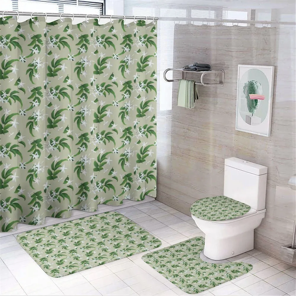 Exotic Flowers Branches — 4-Piece Bathroom Set preview