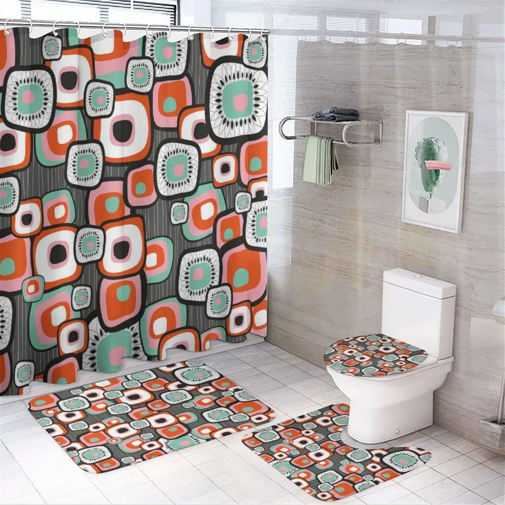 Funk Lava Flowers Forms — 4-Piece Bathroom Set preview