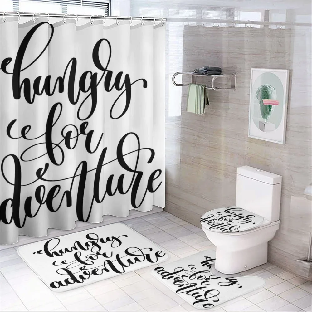Journey Words Art — 4-Piece Bathroom Set preview