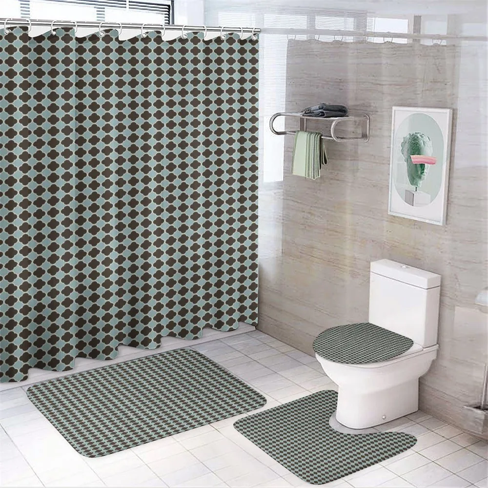 Soft Trellis 4-Piece Bathroom Set product video