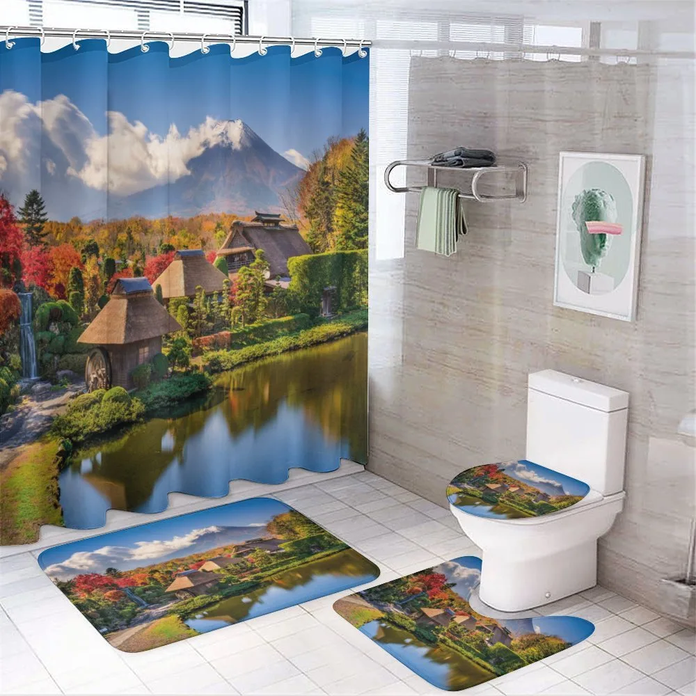 View of Oshino Thatch Houses — 4-Piece Bathroom Set preview