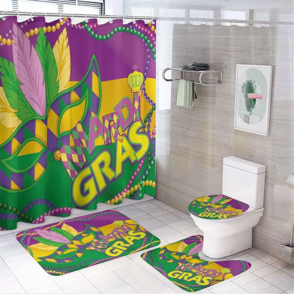 Vivid Beads Feathers — 4-Piece Bathroom Set preview