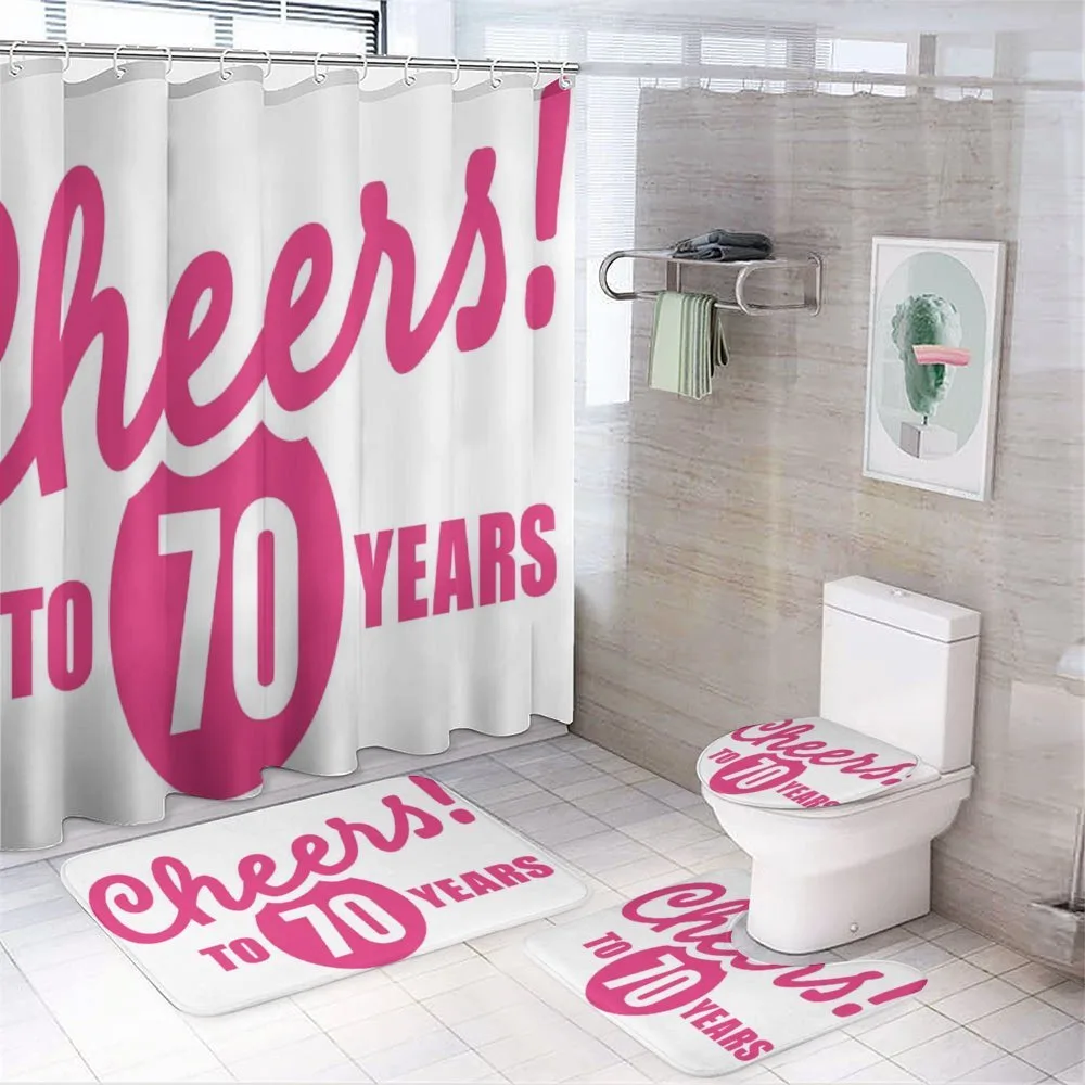 Cheers to 70 Years — 4-Piece Bathroom Set preview