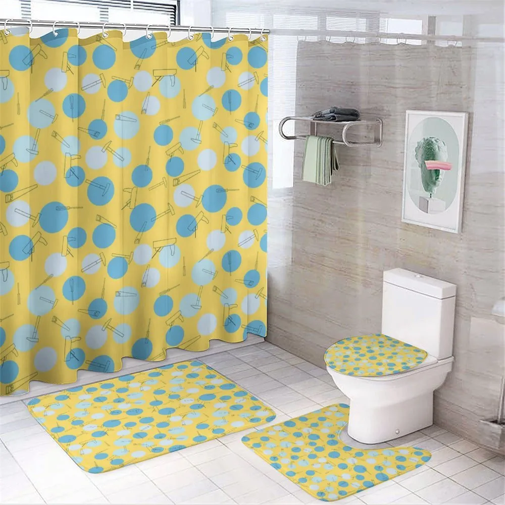 Craft Tools Repair Theme — 4-Piece Bathroom Set preview