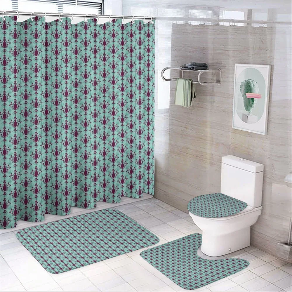 Floral Vase Pattern — 4-Piece Bathroom Set preview