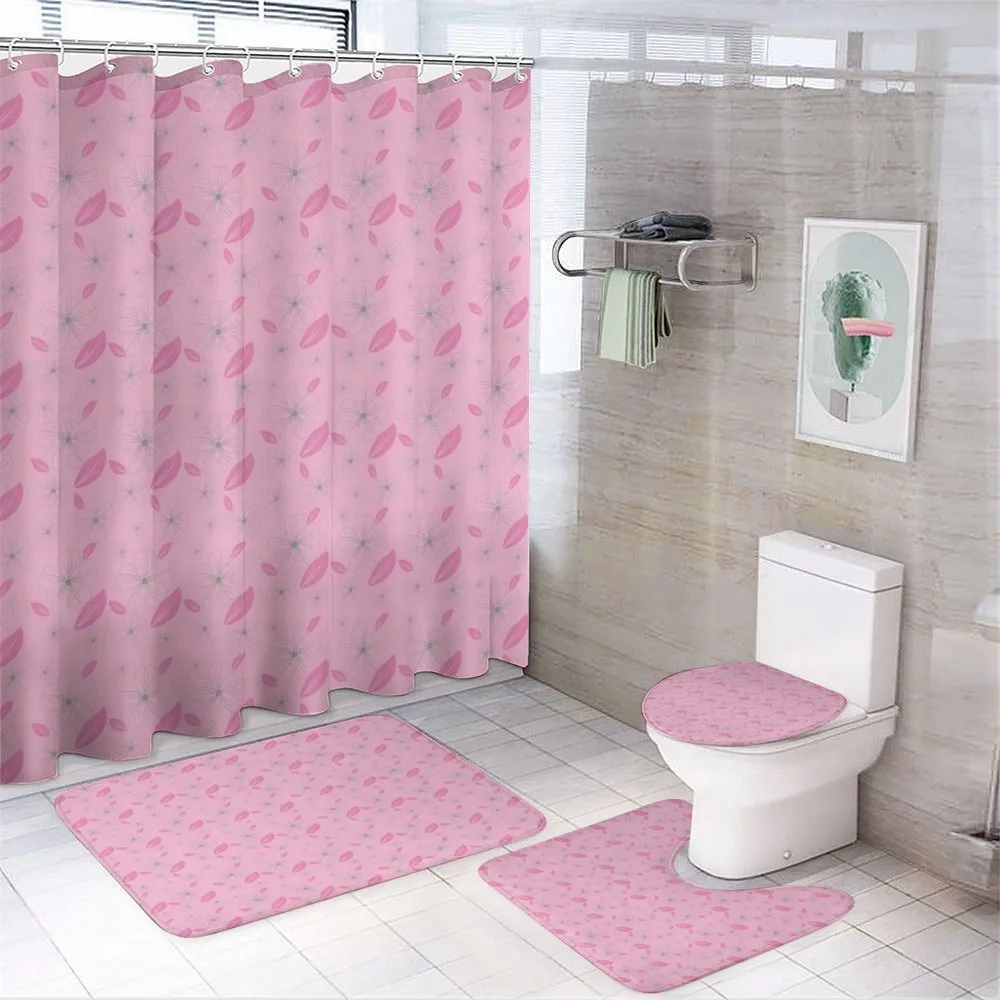 Garden Art Flowers Petals — 4-Piece Bathroom Set preview