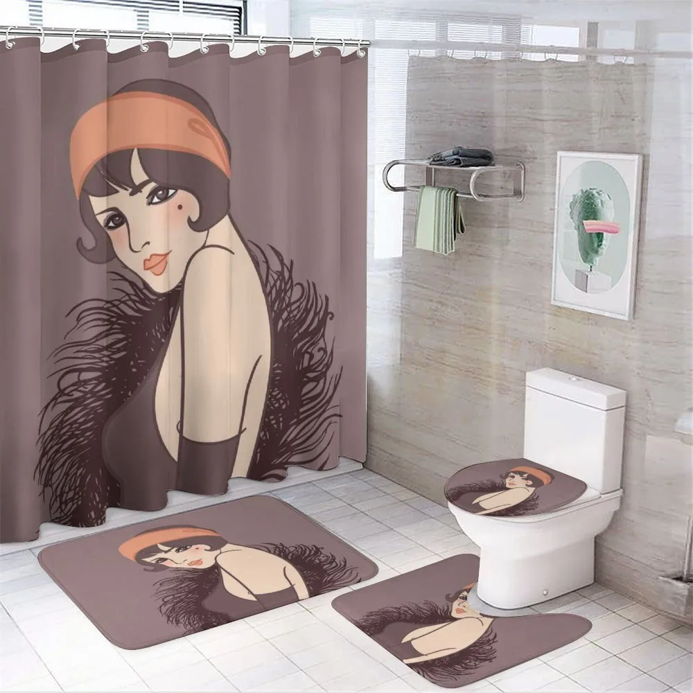 Girl with Mole — 4-Piece Bathroom Set preview
