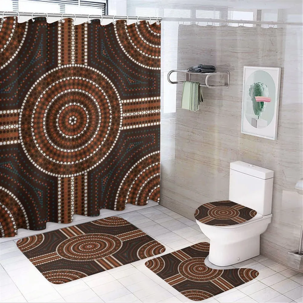 Pebble Stone Style Dots — 4-Piece Bathroom Set preview