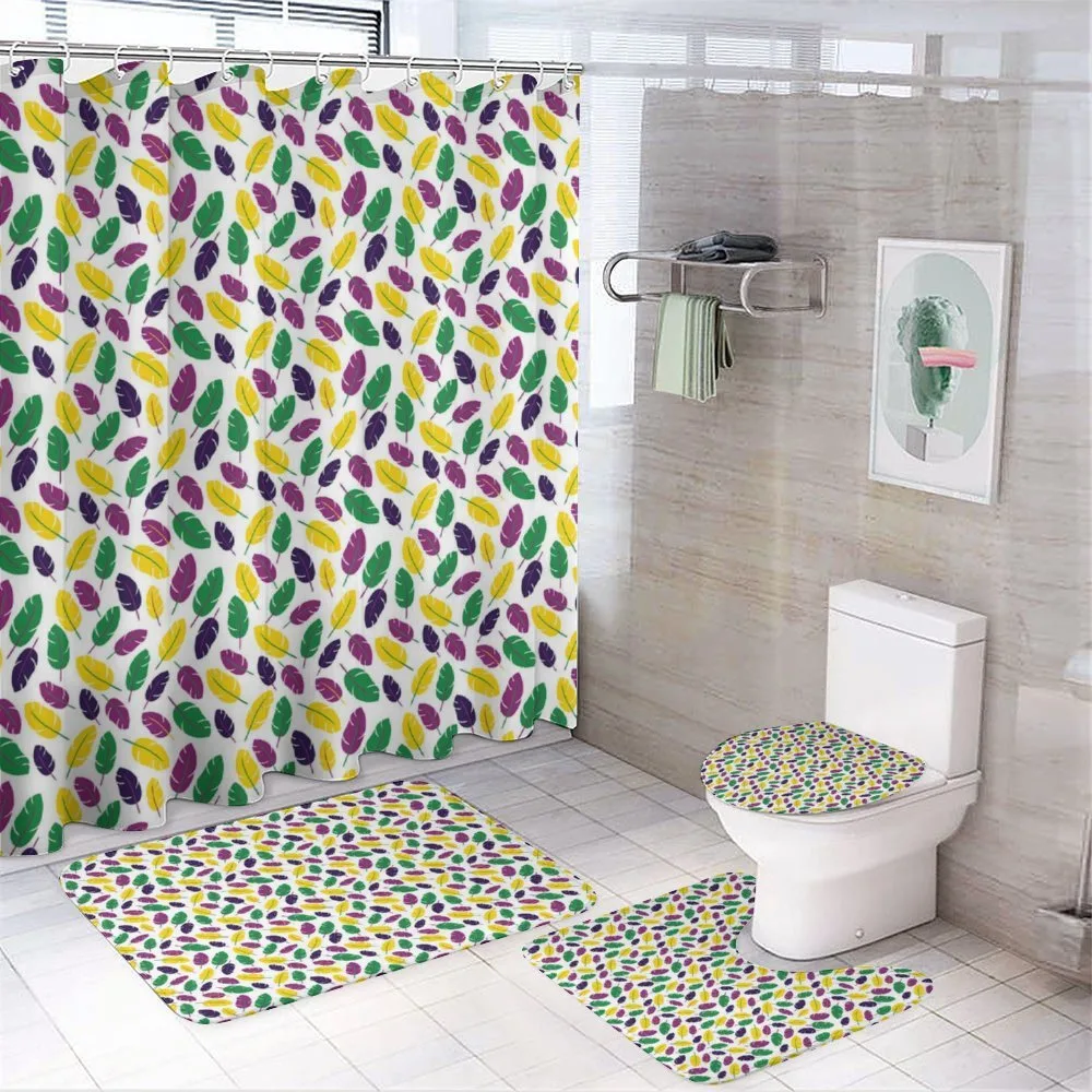 Symbolic Mardi Gras Design — 4-Piece Bathroom Set preview
