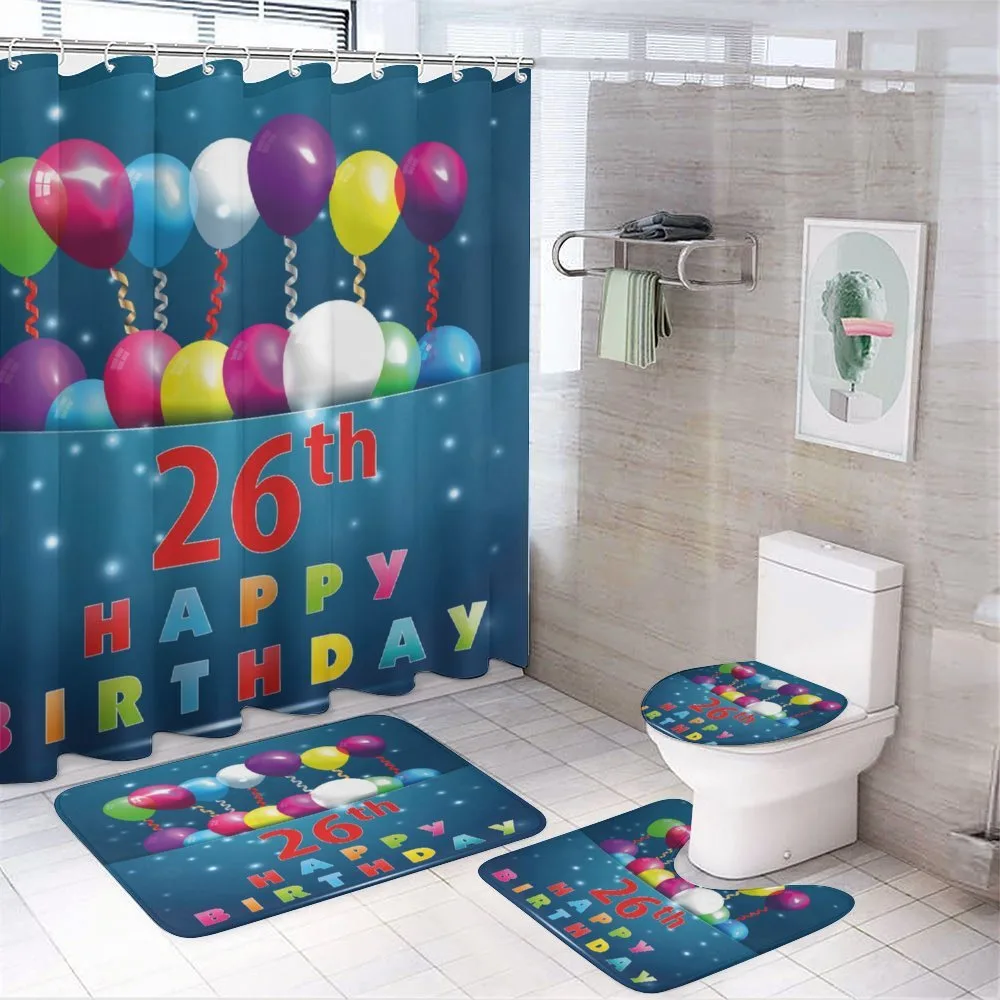 Colorful Event 4-Piece Bathroom Set product video