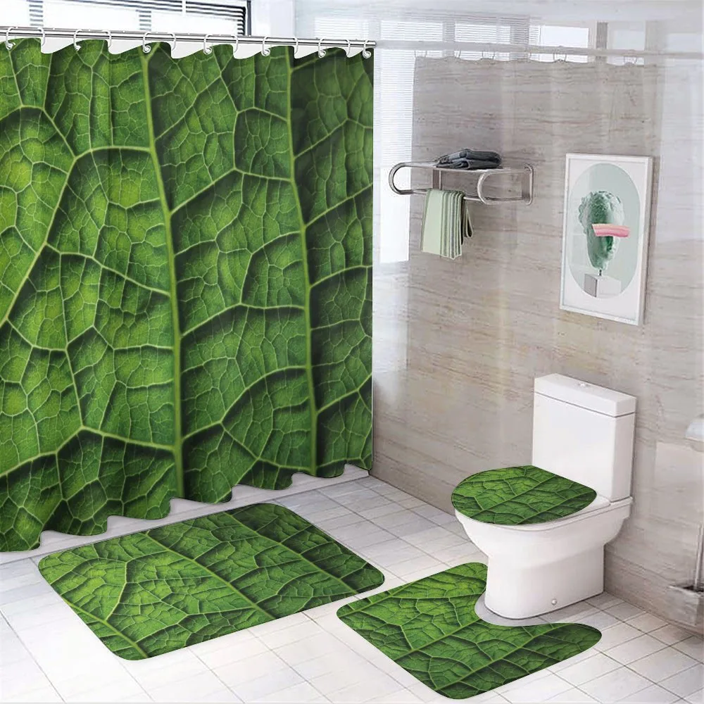 Forest Tree Leaf Texture — 4-Piece Bathroom Set preview