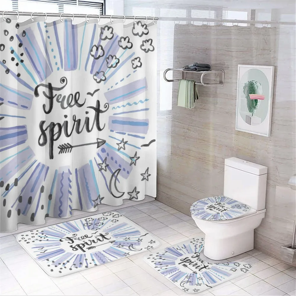 Free Spirit Star Moon — 4-Piece Bathroom Set preview
