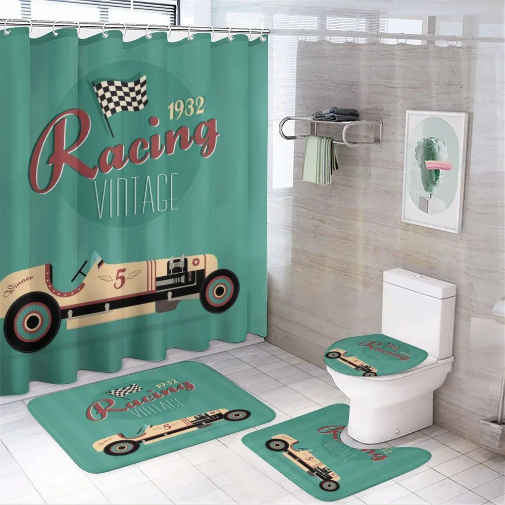 Vintage Style Automobile — 4-Piece Bathroom Set preview