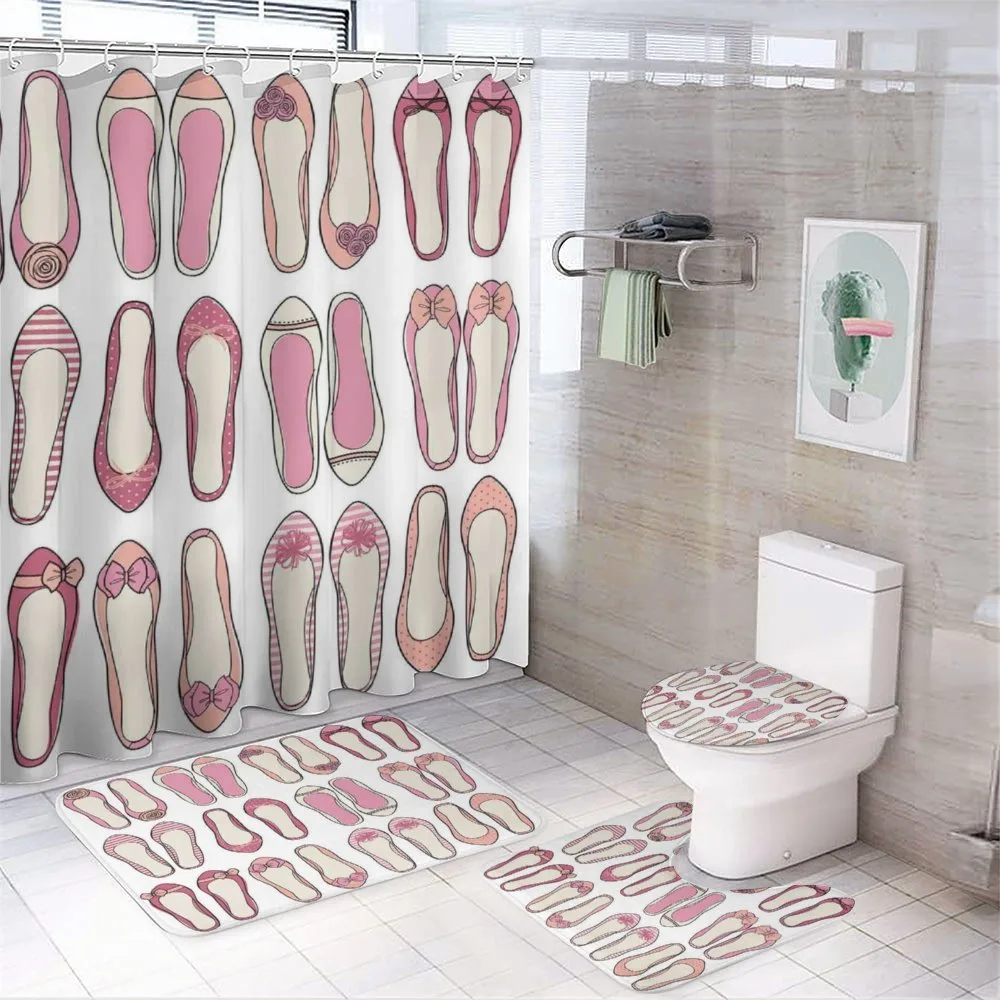 Ballerina Ballet Shoes — 4-Piece Bathroom Set preview