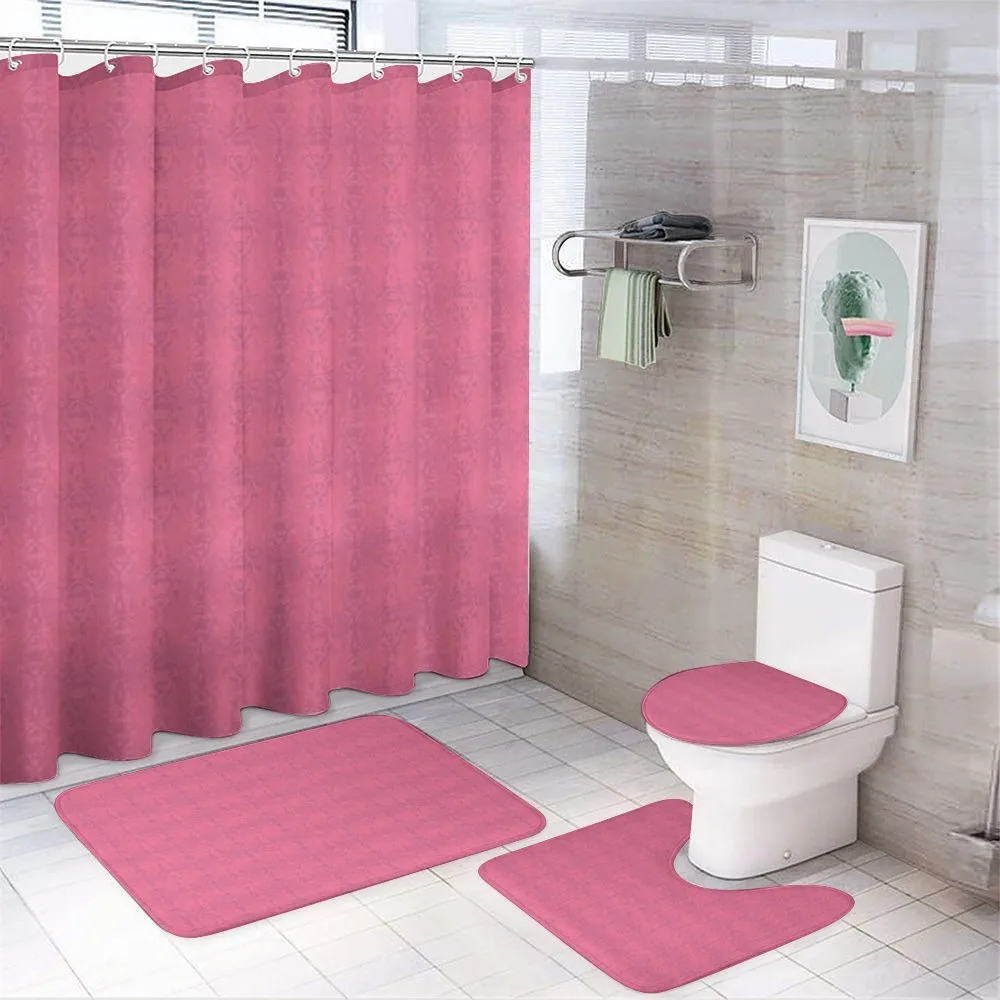 Baroque Flower Design — 4-Piece Bathroom Set preview