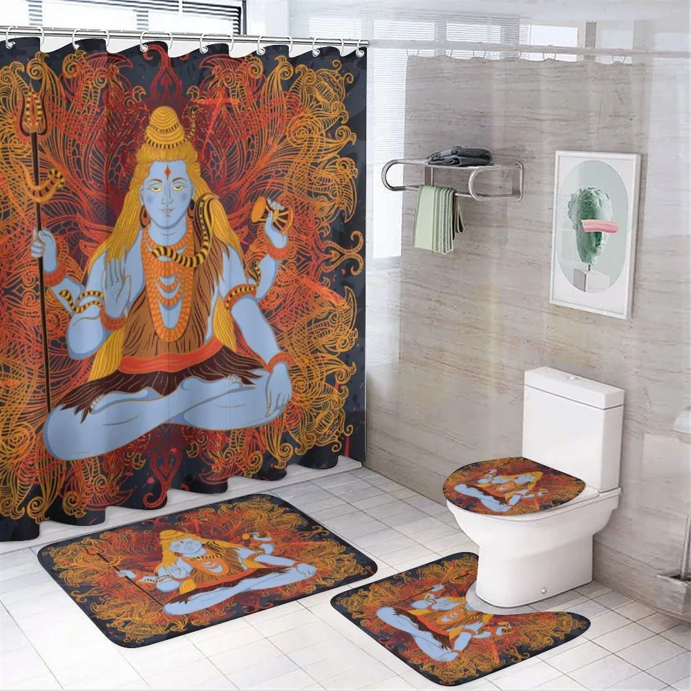 Cultural Mandala Pattern — 4-Piece Bathroom Set preview