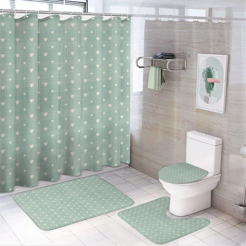Little Hearts Polka Dots — 4-Piece Bathroom Set preview
