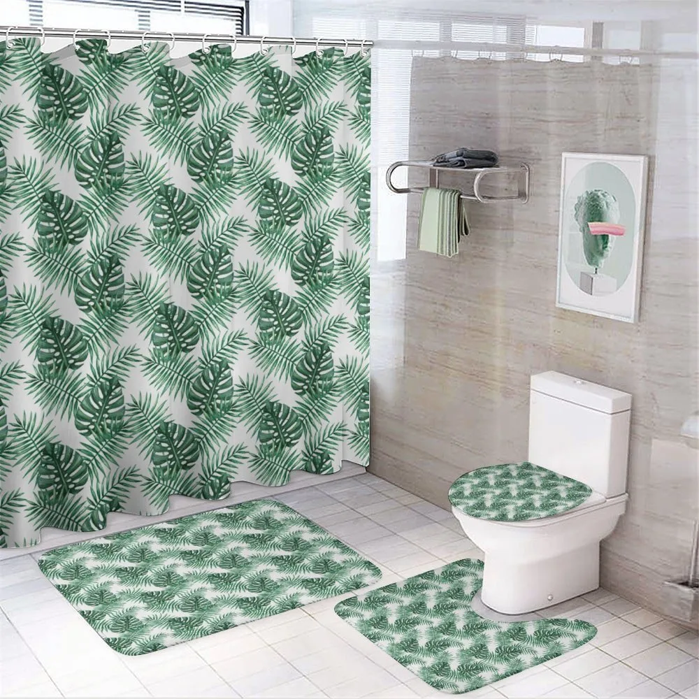 Palm Mango Banana Tree — 4-Piece Bathroom Set preview