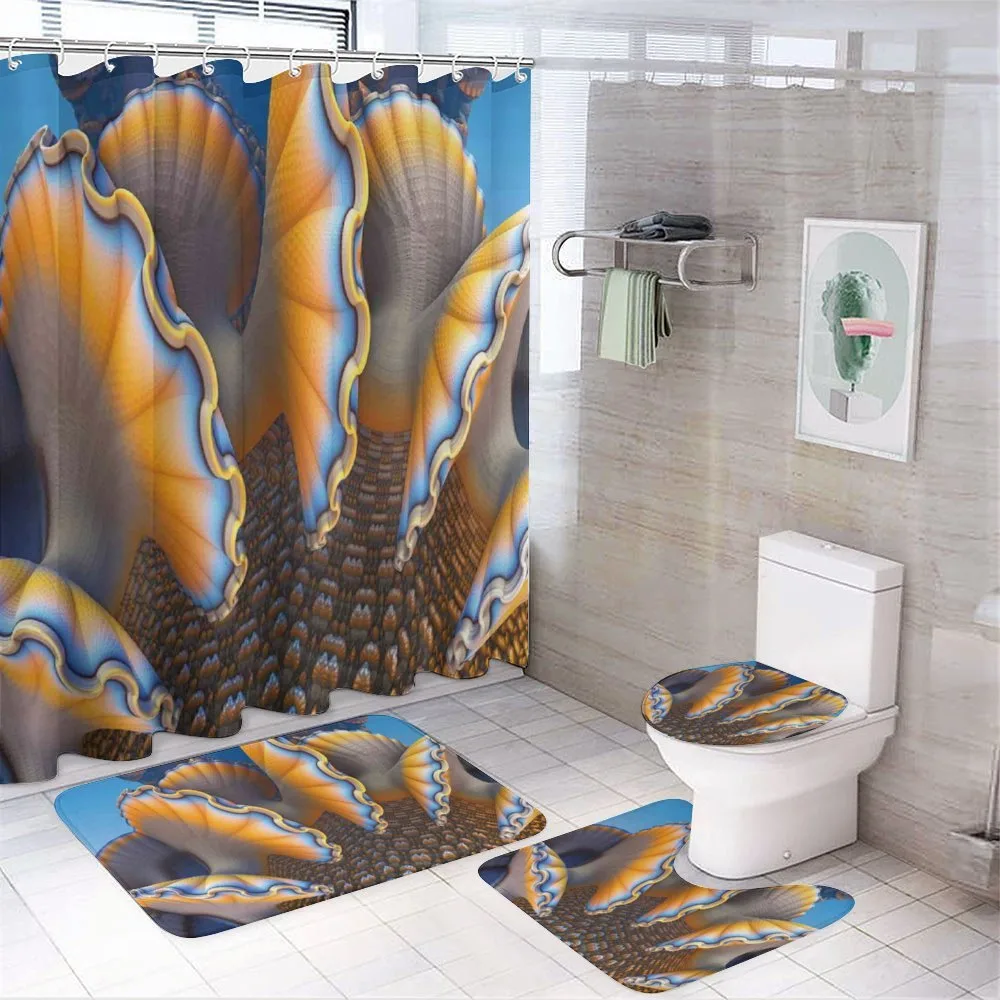 Shells in Sea Ocean — 4-Piece Bathroom Set preview