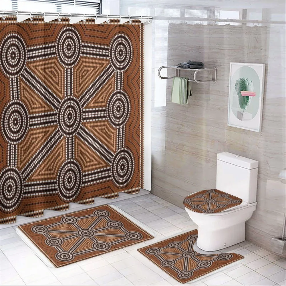 Aboriginal Patterns — 4-Piece Bathroom Set preview