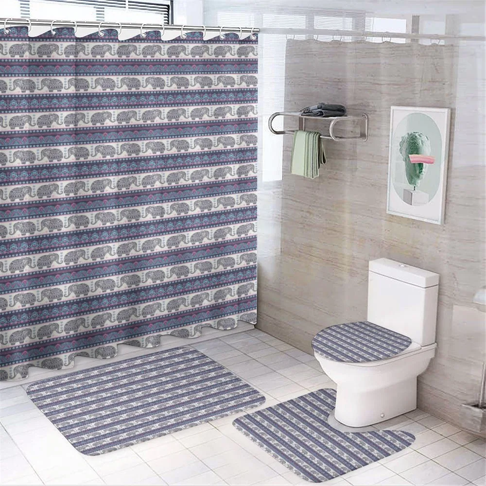 Folk Vintage Ornaments — 4-Piece Bathroom Set preview