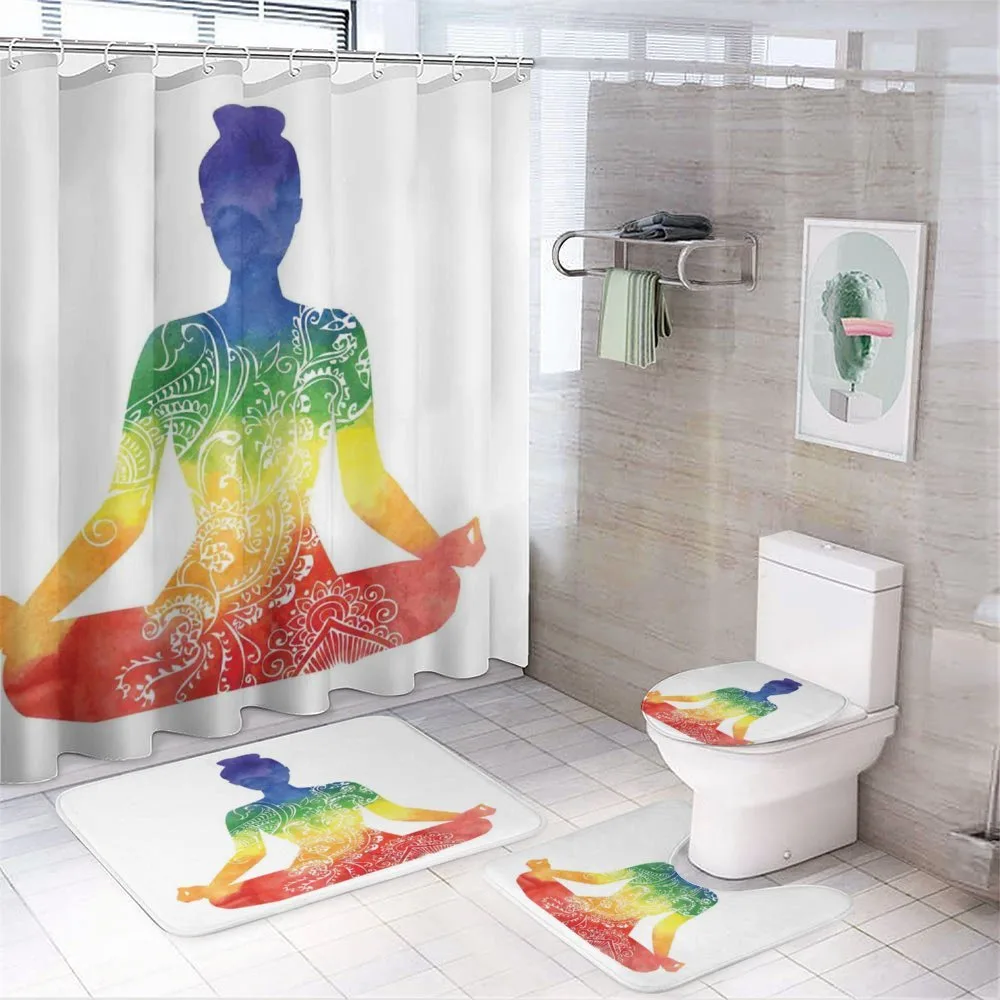 Ornate Motifs Rainbow — 4-Piece Bathroom Set preview
