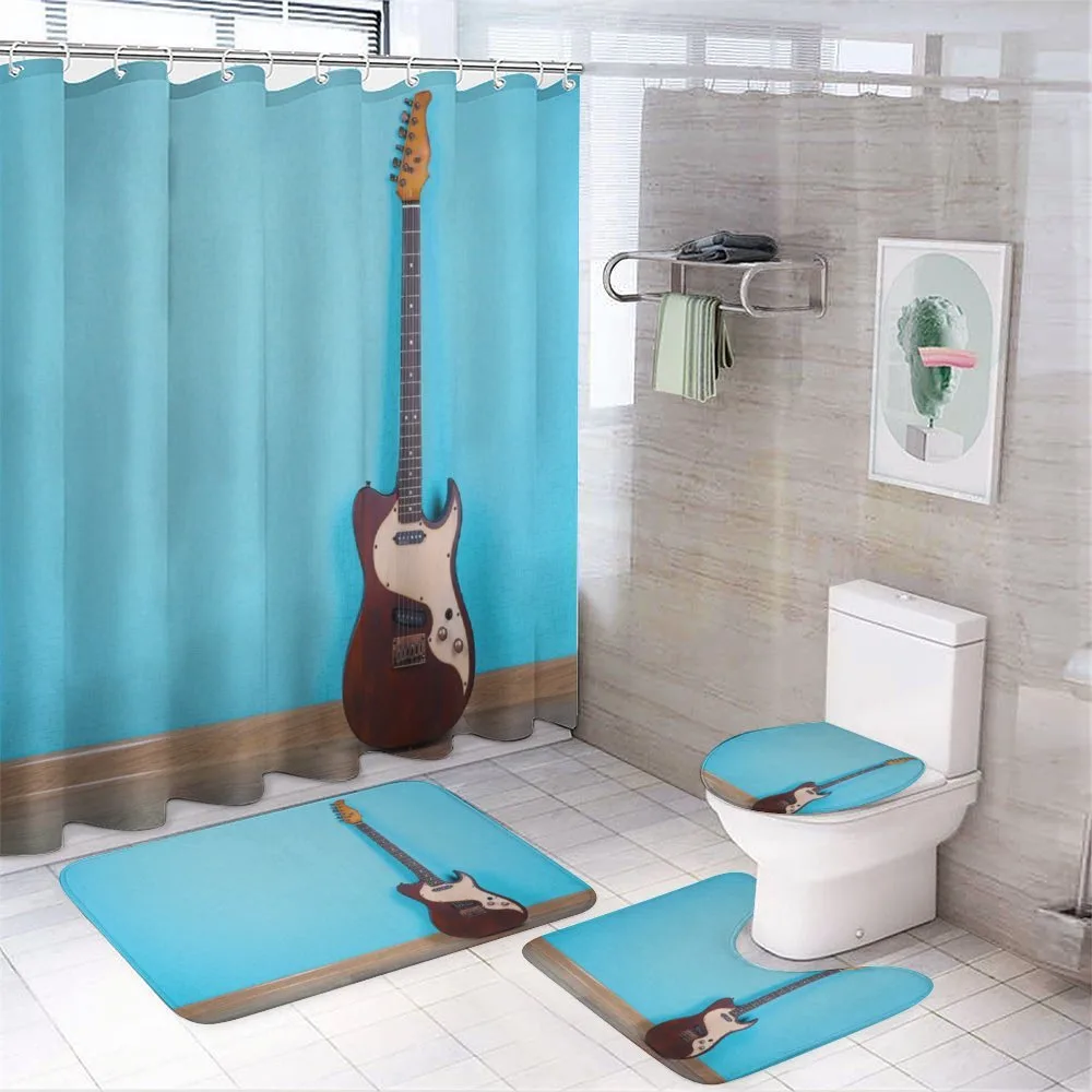 Rock Band Instrument Photo — 4-Piece Bathroom Set preview