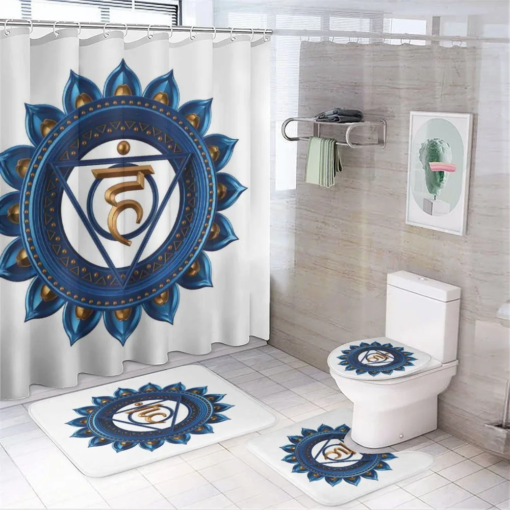 Vintage Chakra Power Boho — 4-Piece Bathroom Set preview