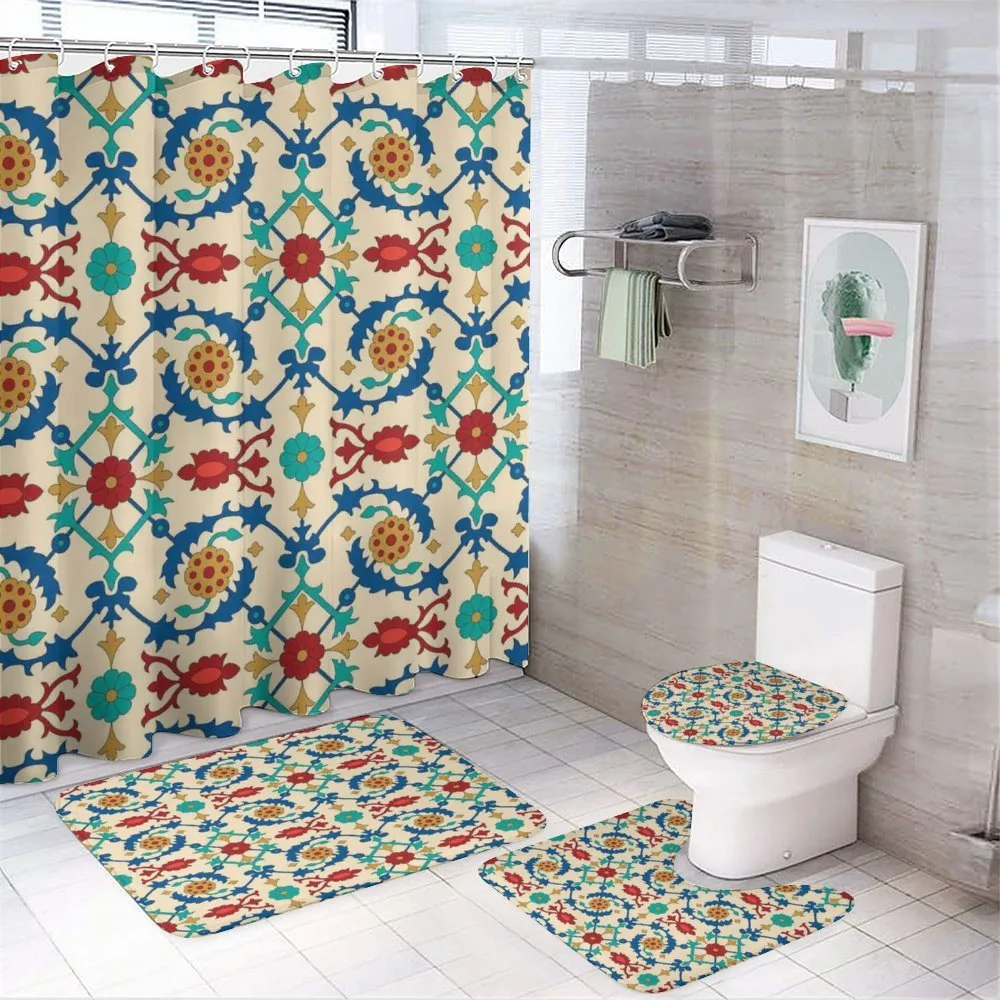 Baroque Floral — 4-Piece Bathroom Set preview