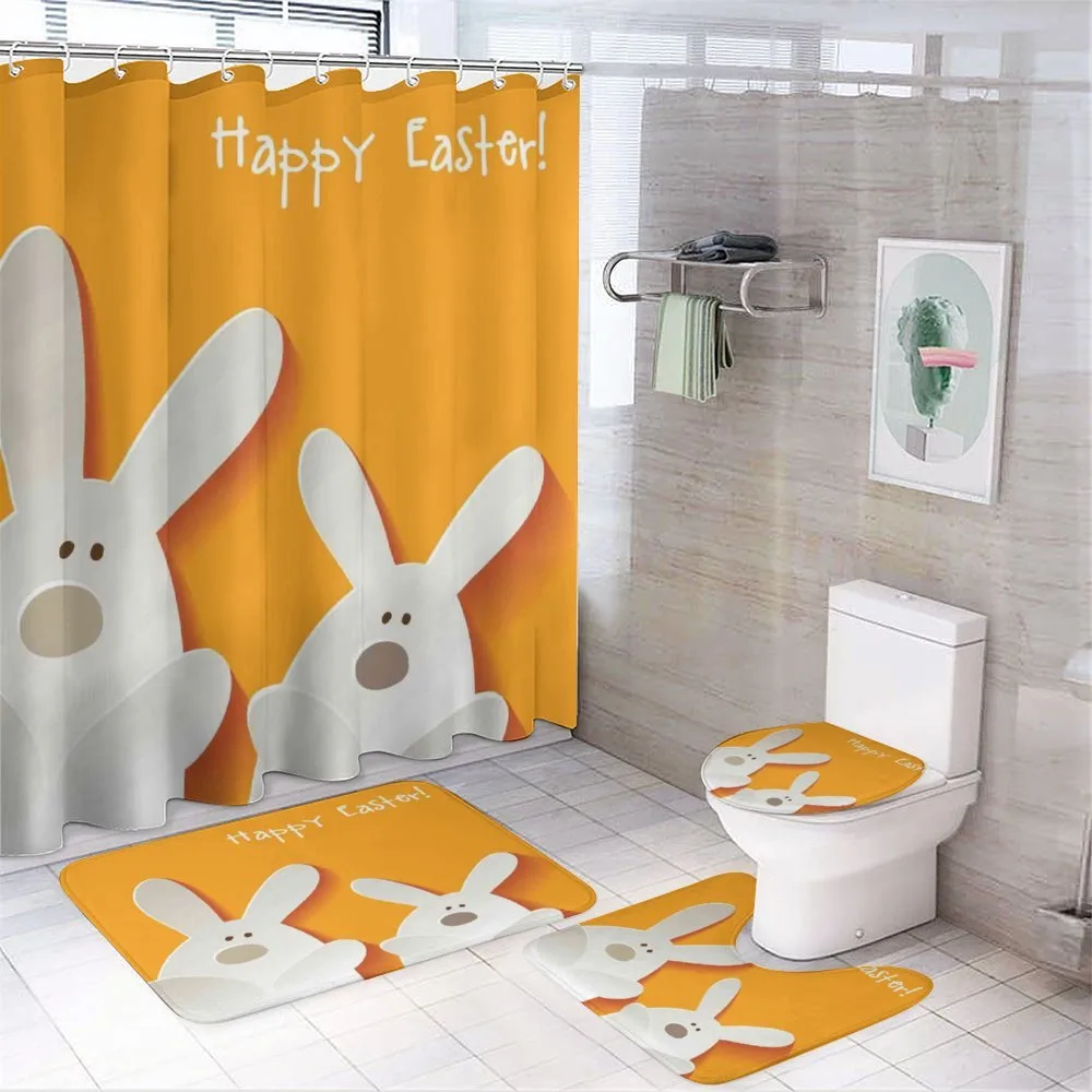 Happy Easter Bunnies — 4-Piece Bathroom Set preview