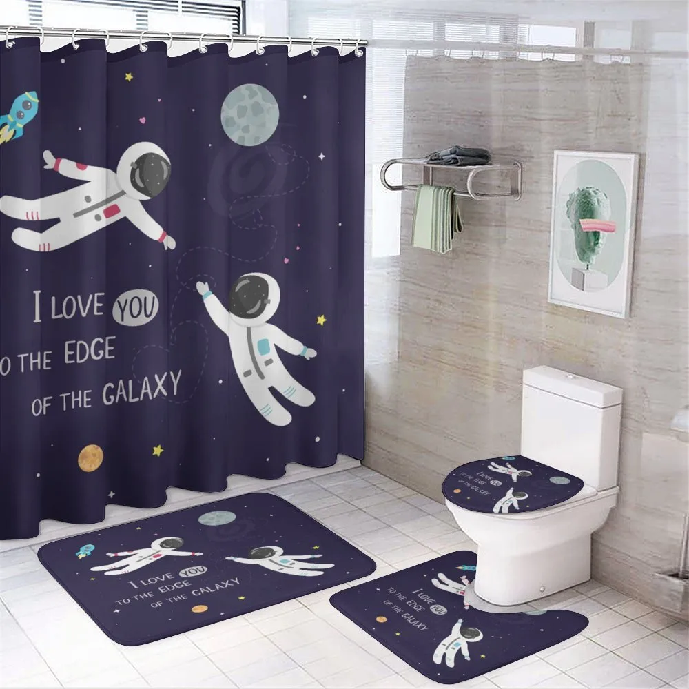 Love Wording Astronauts — 4-Piece Bathroom Set preview