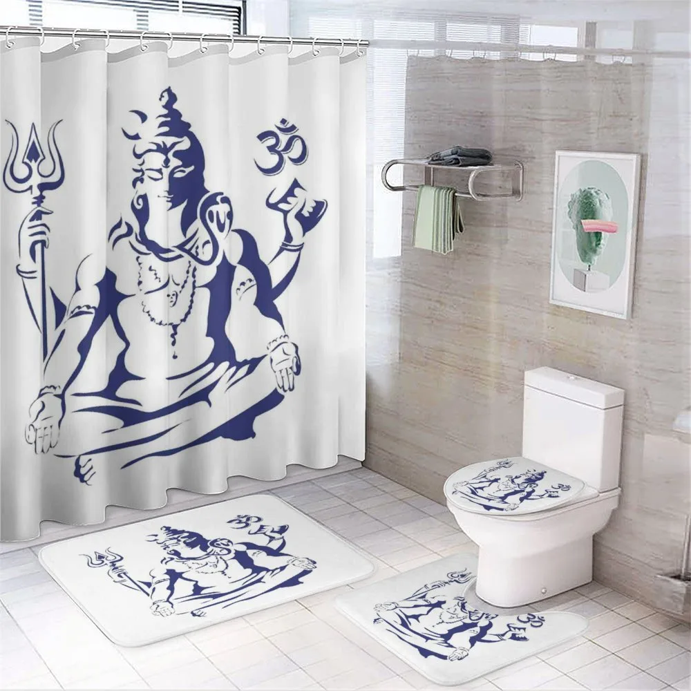 Sacred Ritual Lotus Pose — 4-Piece Bathroom Set preview