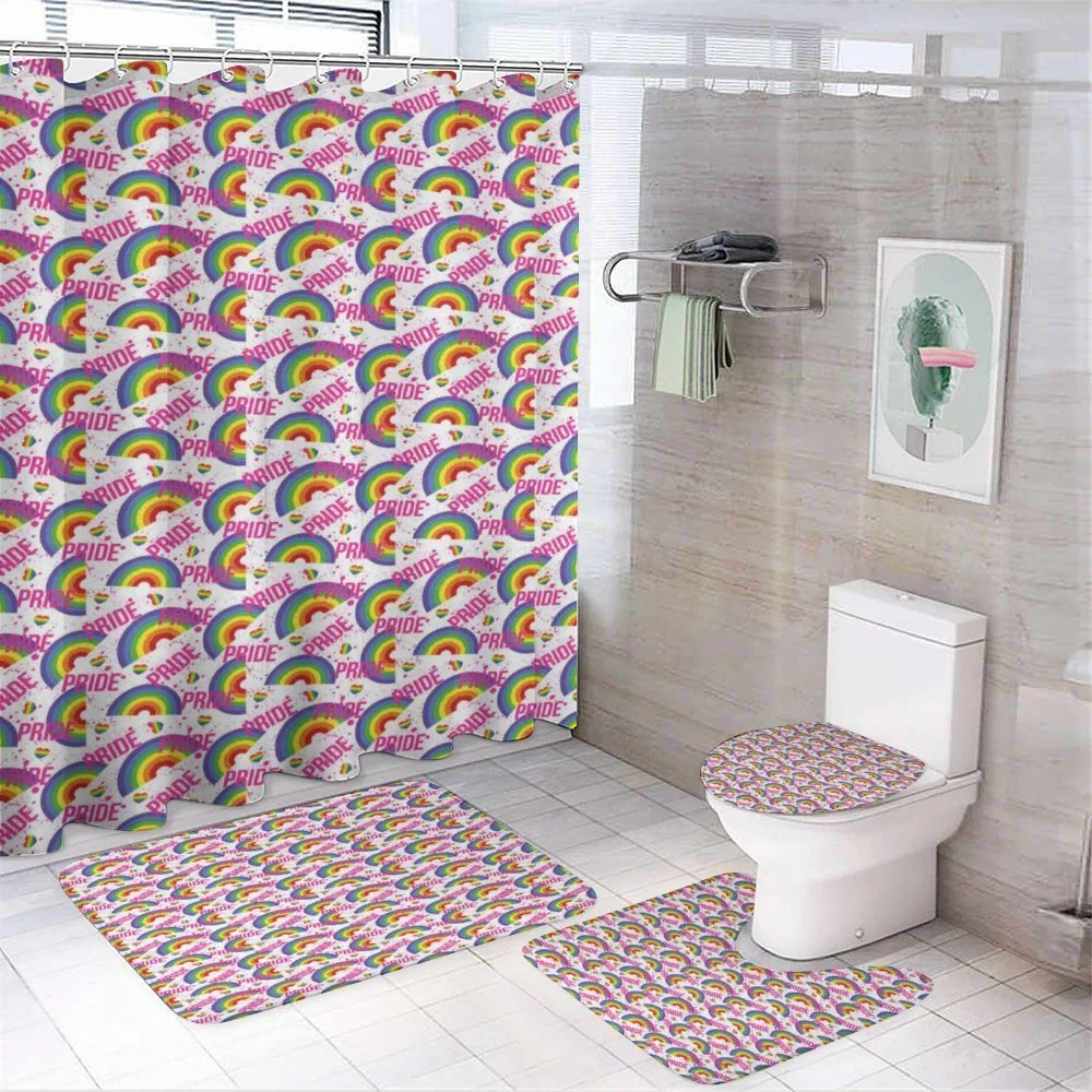 Vivid Pixel LGBT Theme — 4-Piece Bathroom Set preview