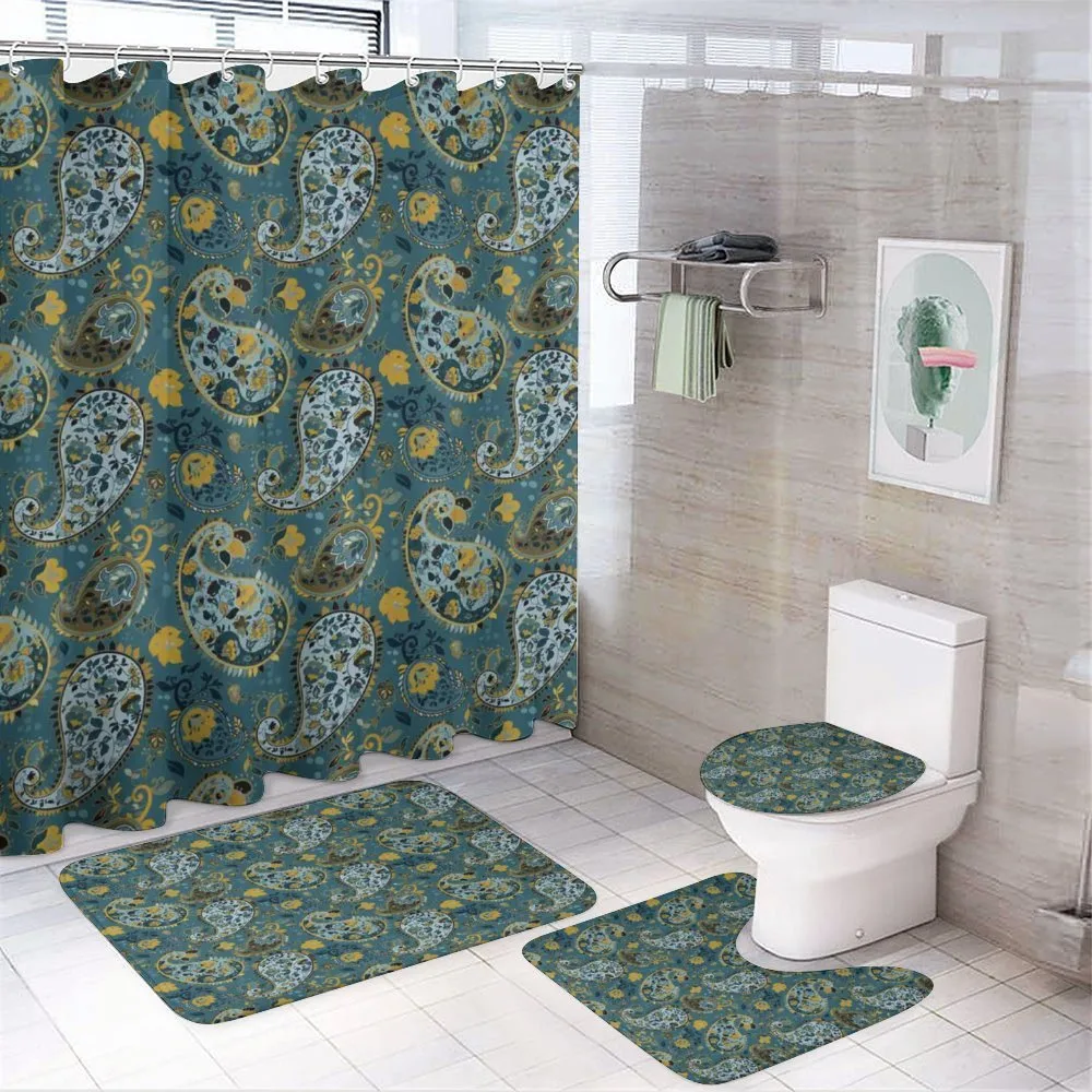 Antique Oriental Motifs — 4-Piece Bathroom Set preview