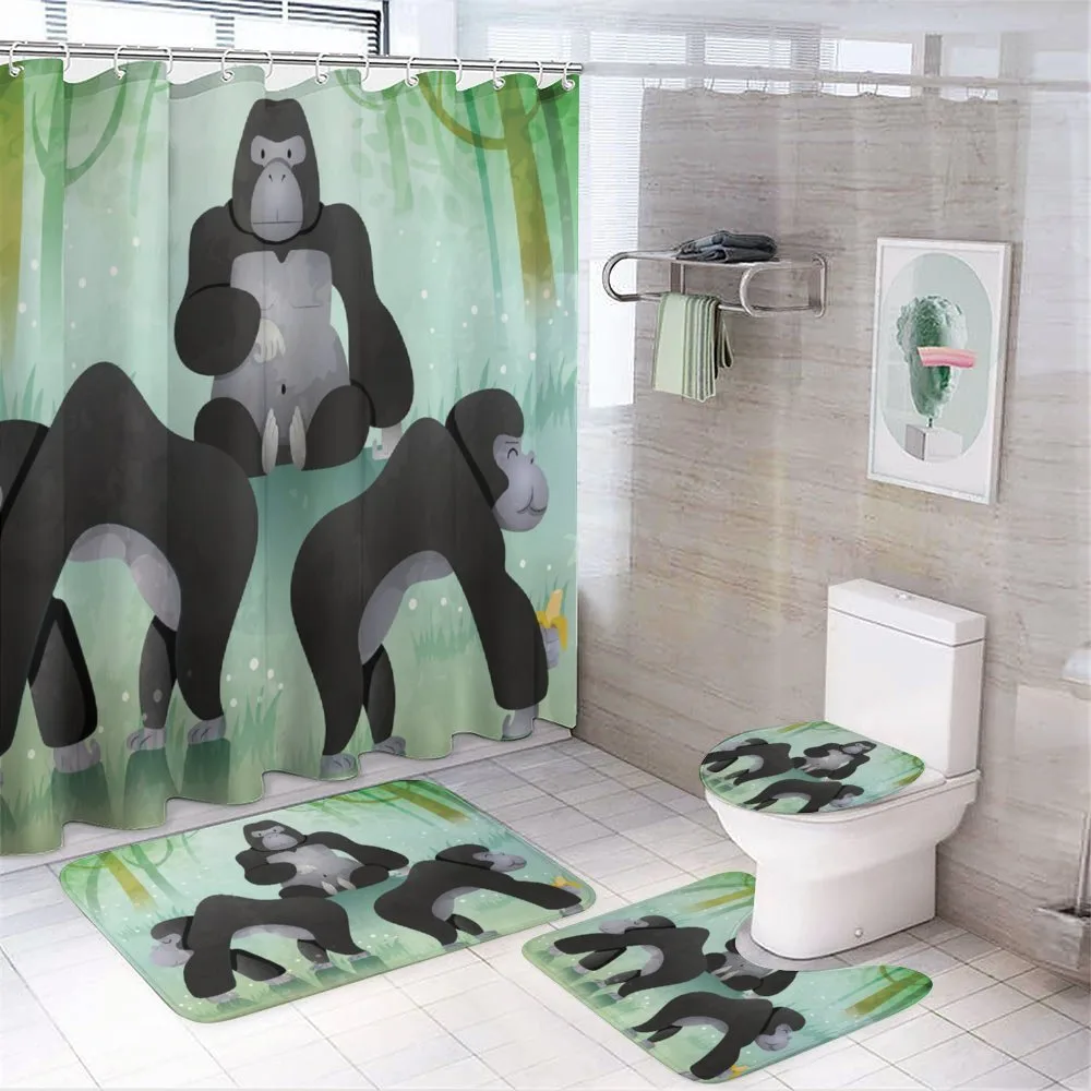 Chunky Woodland Creatures — 4-Piece Bathroom Set preview