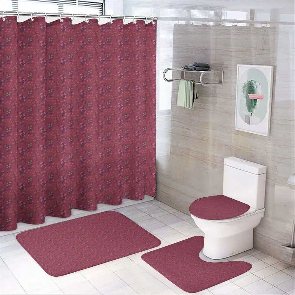 Flowers Branches Spring — 4-Piece Bathroom Set preview