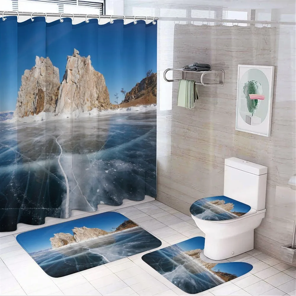 Lake Baikal in Siberia — 4-Piece Bathroom Set preview