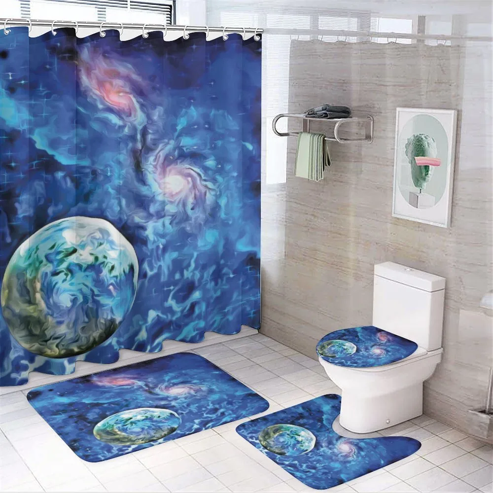 Planet Space Art — 4-Piece Bathroom Set preview