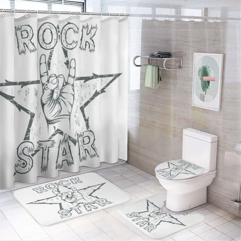 Rock Star Gesture — 4-Piece Bathroom Set preview
