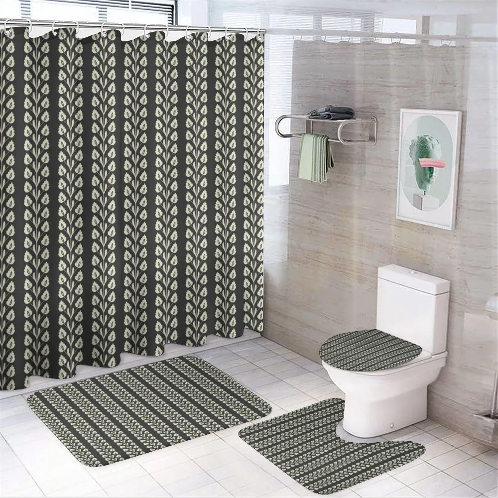Vertical Wavy Leaf — 4-Piece Bathroom Set preview
